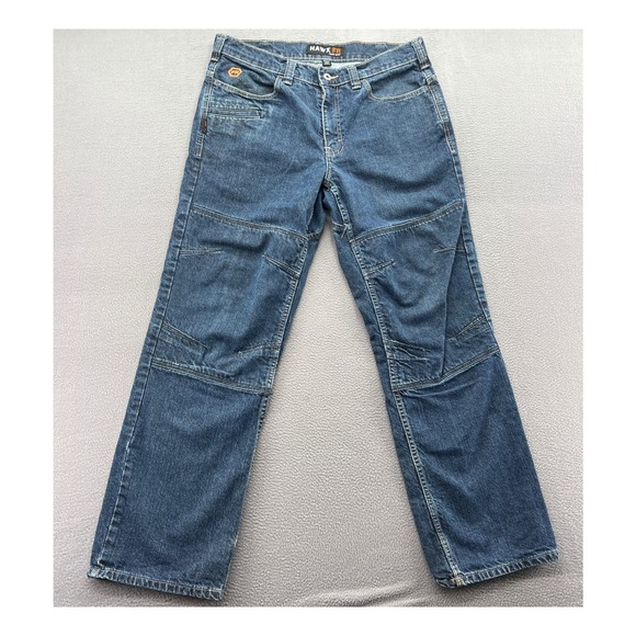 Hawx Other - Hawx FR Work Gear Jeans Mens Flame Resistant Relaxed Fit Denim Blue 33x32
